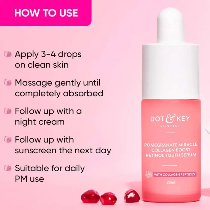 Dot & Key Pomegranate & Retinol Anti Ageing Serum-20 ml - Image 6