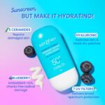Dot & Key Blueberry Hydrate Barrier Repair Sunscreen In-Vivo Tested SPF 50+ PA++++ | With Ceramides & Hyaluronic, Hydrates & Protects Skin | Repairs Damaged Skin, Lightweight, Non-Sticky, Non-Greasy | 80g - Image 5