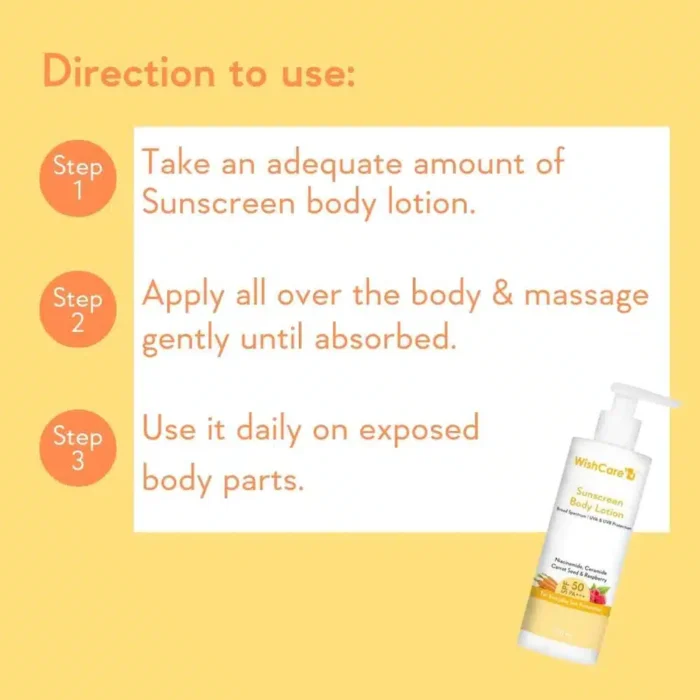WishCare SPF 50 Sunscreen Body Lotion - Image 6