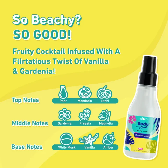 Hawaiian Rumba Body Mist by Plum BodyLovin'-150ml - Image 4