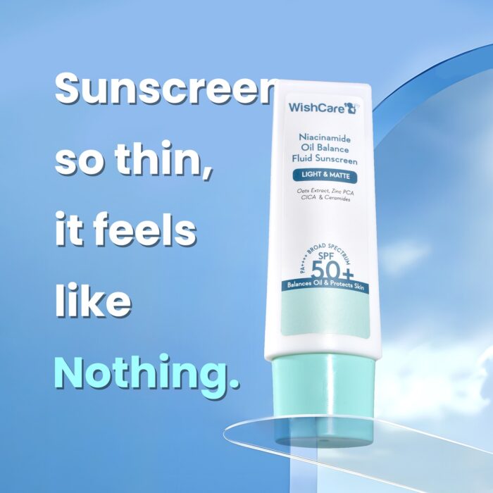 483332615_18266892283256307_4285306930395178309_n WishCare 5% Niacinamide Oil Balance Fluid Sunscreen | SPF50 PA++++ - Image 1