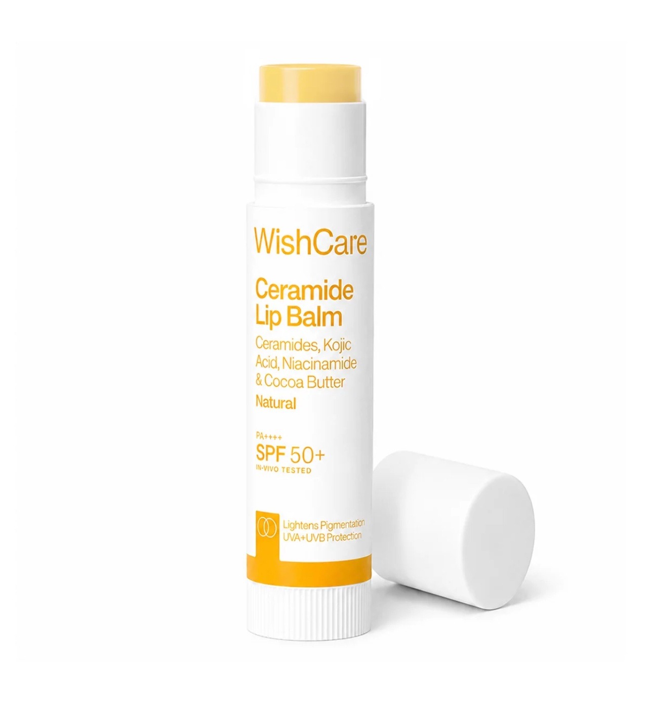 WishCare Ceramide Lip Balm with SPF 50 PA+++ (Non Tinted)