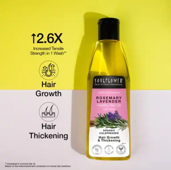 img_0263 Soulflower Rosemary Lavender Healthy Hair Oil - Image 1