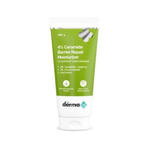 The Derma Co 4% Ceramide Barrier Repair Moisturizer | I 24 Hrs Moisturization -100g