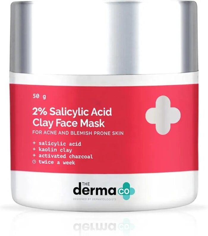 The Derma Co 2% Salicylic Acid Clay Face Mask for Men and Women for Acne & Blemish Prone Skin - 50 g - Image 2