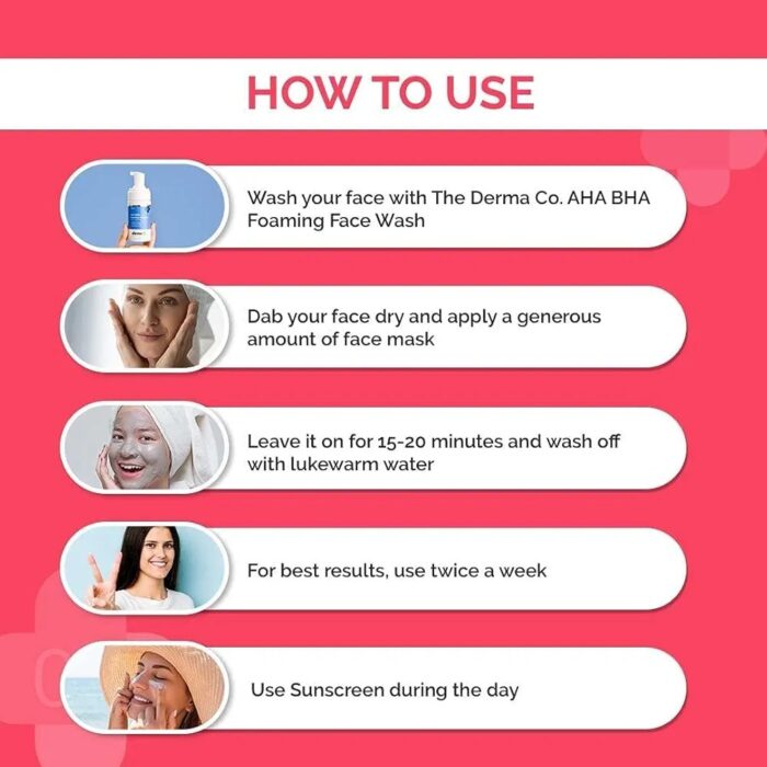 The Derma Co 2% Salicylic Acid Clay Face Mask for Men and Women for Acne & Blemish Prone Skin - 50 g - Image 5