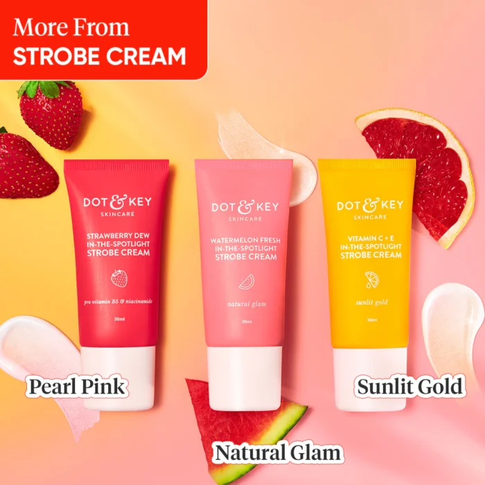 DOT & KEY Strawberry Dew Strobe Cream For Face Skin Radiance Cream- 30g - Image 2