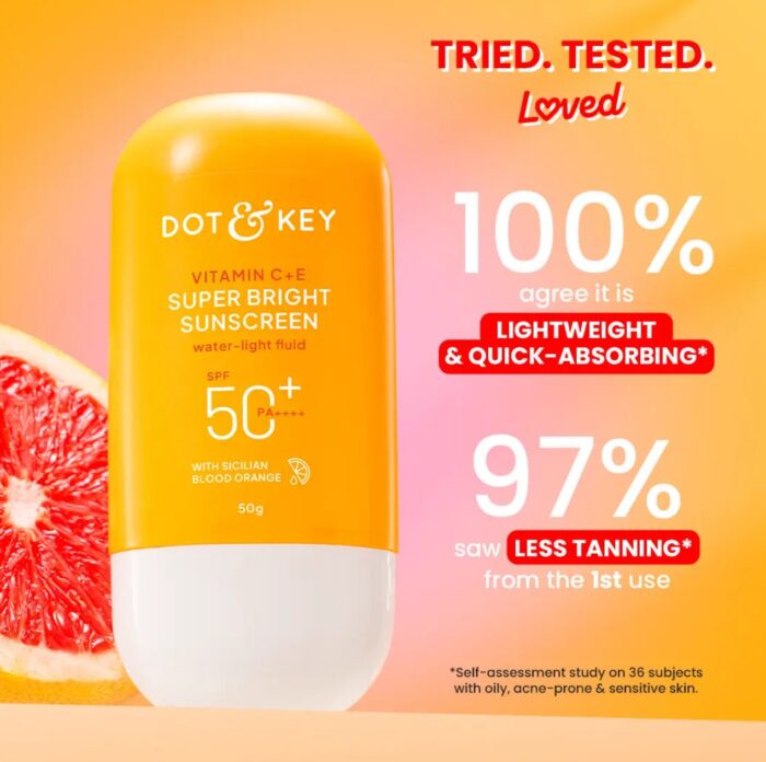 Dot & Key Vitamin C + E Super Bright Sunscreen Spf 50| 80gm - Image 5