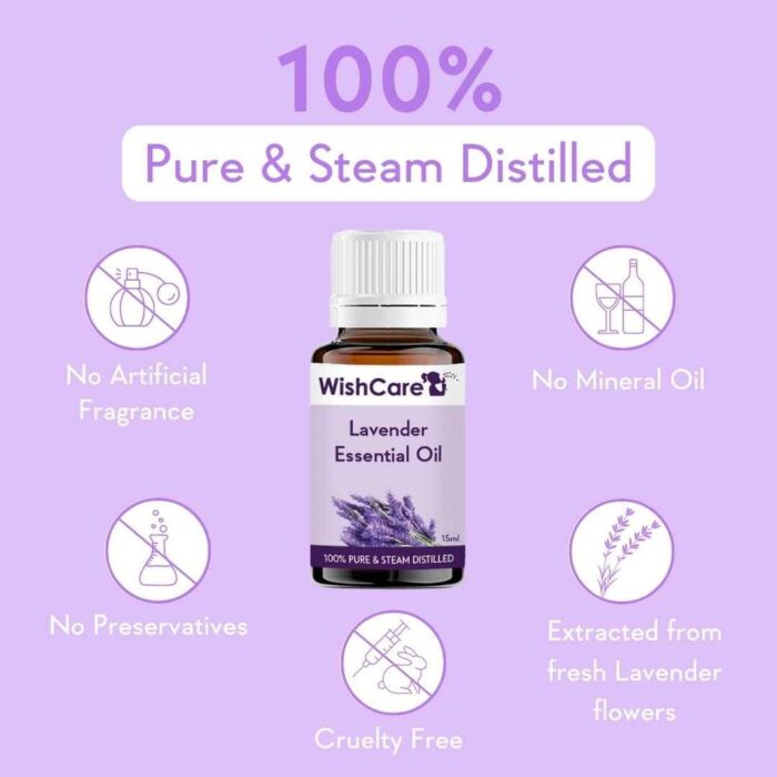 WishCare Lavender  Essential Oil - 100% Pure -15ml - Image 2