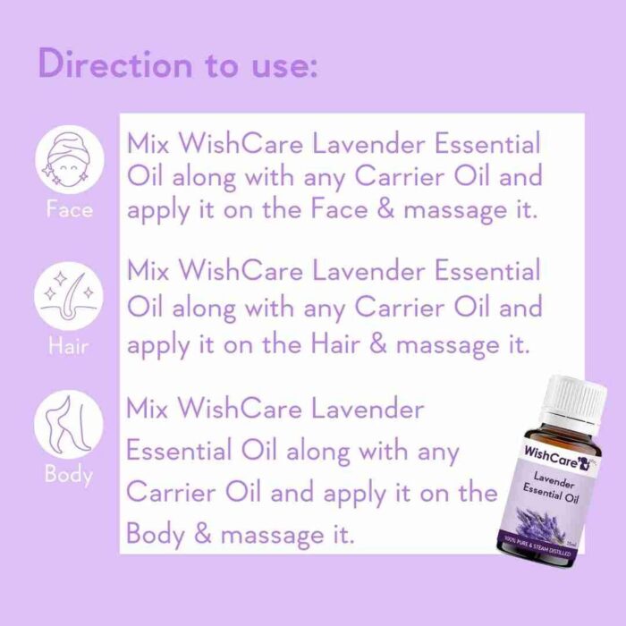 WishCare Lavender  Essential Oil - 100% Pure -15ml - Image 5