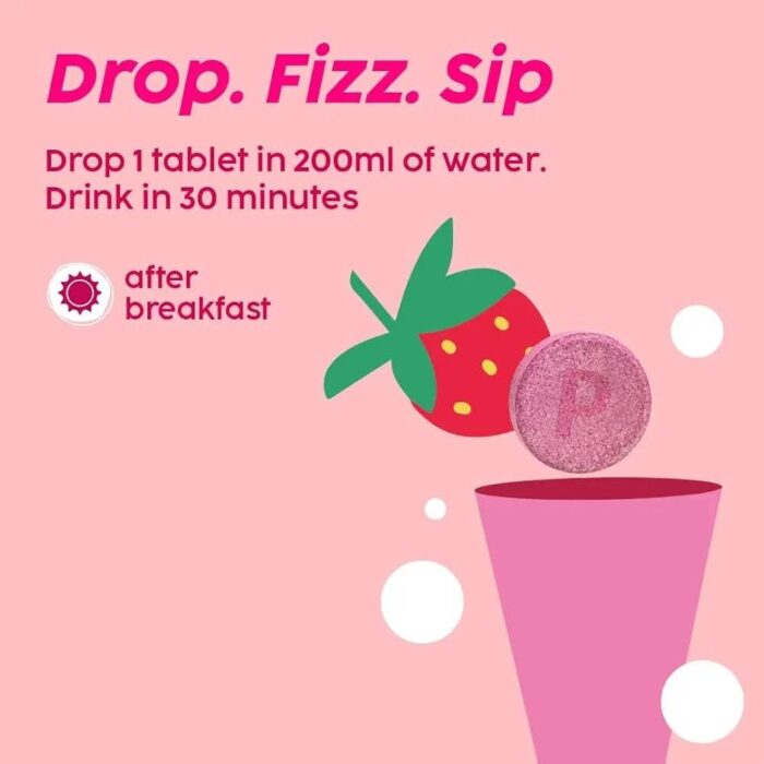 PLIX - THE PLANT FIX Glutathione Tablets 
 (Strawberry)15 Collagen Supplements 
Per bottle (2 bottle- 30 tablets) 1 month pack - Image 3