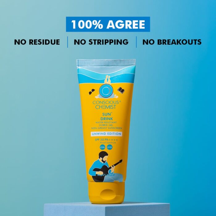 Conscious Chemist Sun Drink Unwind Edition Ceramide Sunscreen |SPF 50PA++++| 50gms - Image 9