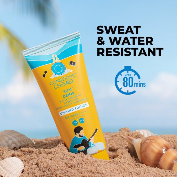 Conscious Chemist Sun Drink Unwind Edition Ceramide Sunscreen |SPF 50PA++++| 50gms - Image 1