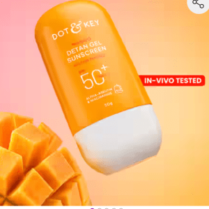 Dot & Key Mango Detan Gel Sunscreen In-Vivo Tested SPF 50+ PA++++ || 80g
(not new age filter❗❗)