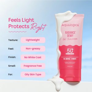 Aqualogica Radiance+ Dewy Sunscreen Gel | SPF 50+ PA+++ | | 80 g