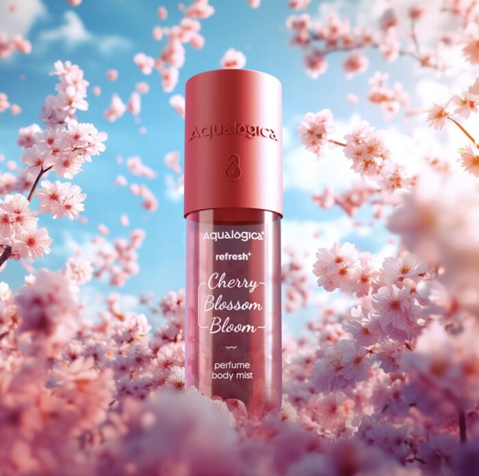 Aqualogica Refresh+ Cherry Blossom Bloom Perfume Body Mist with Zemea and Hyaluronic Acid - 150 ml - Image 1