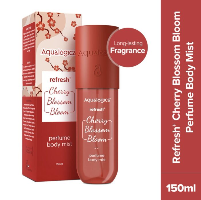 Aqualogica Refresh+ Cherry Blossom Bloom Perfume Body Mist with Zemea and Hyaluronic Acid - 150 ml - Image 4