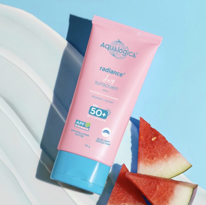 Aqualogica Radiance+ Dewy Sunscreen Gel | SPF 50+ PA+++ | | 80 g - Image 1