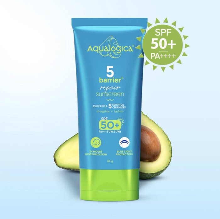 Aqualogica 5 Barrier+ Repair Sunscreen with Avocado & 5 Essential Ceramides | | 80 g - Image 6