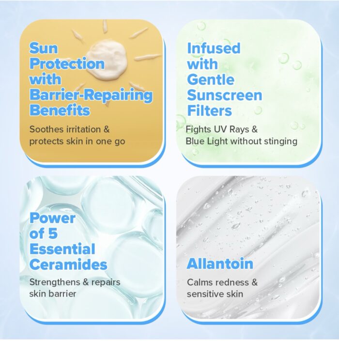 Aqualogica 5 Barrier+ Repair Sunscreen with Avocado & 5 Essential Ceramides | | 80 g - Image 4