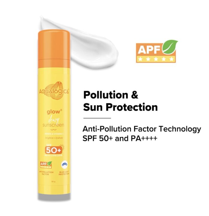 Aqualogica All Glow+ Dewy Sunscreen Gel With Papaya & Vitamin C-Spf 50+ Pa++++|-50 G - Image 3