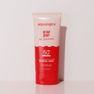 Aqualogica Detan+ Dewy Sunscreen SPF 50+ PA++++with Cherry Tomato & Hyaluronic Acid-80 g