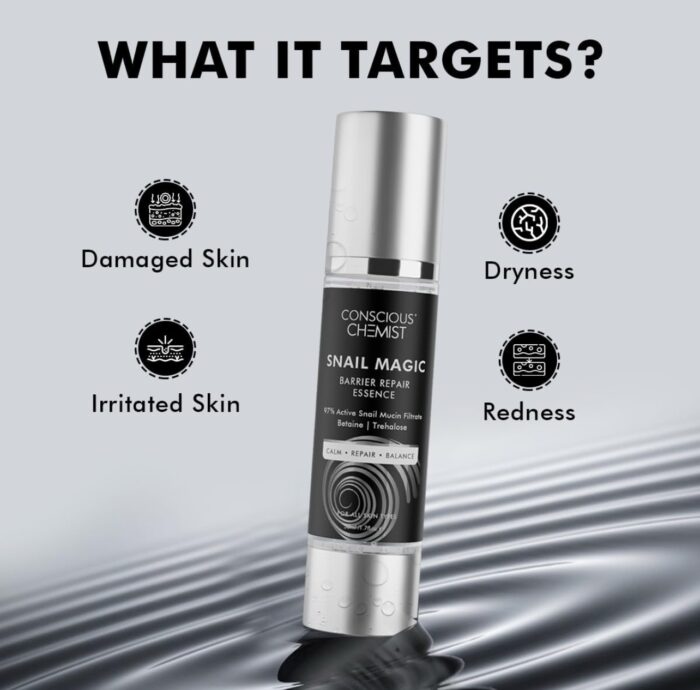 Conscious Chemist Snail Mucin Serum | 50ml | Barrier Repair Essence for Face- Snail Magic - Image 6