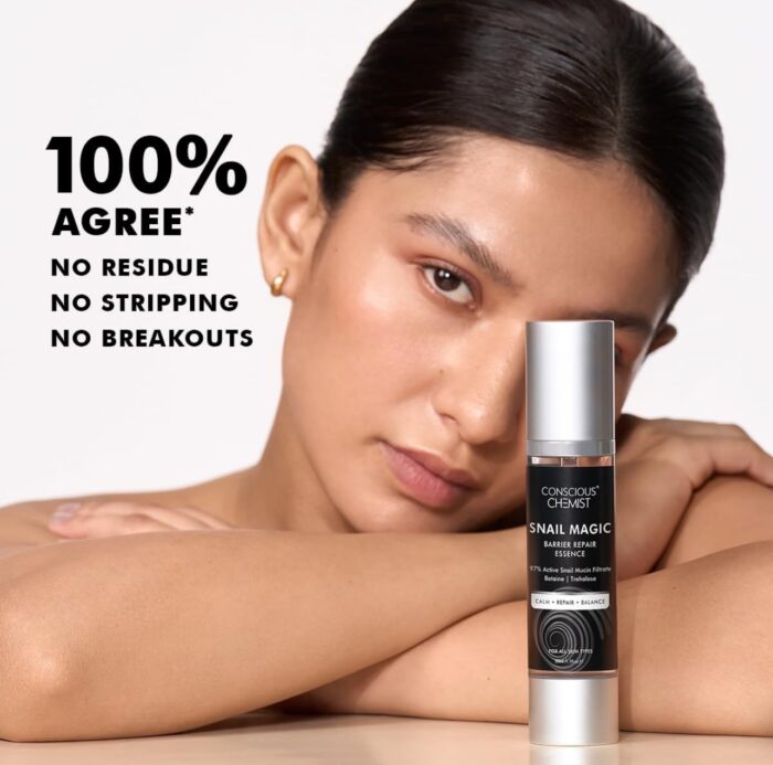 Conscious Chemist Snail Mucin Serum | 50ml | Barrier Repair Essence for Face- Snail Magic - Image 4