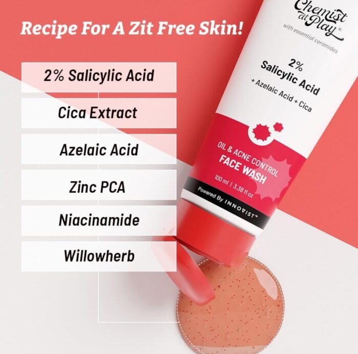 Chemist at Play 2% Salicylic Acid Facewash For Oily Skin with Niacinamide | | 100 ml - Image 4