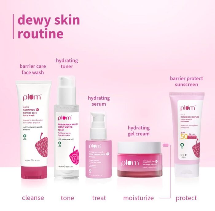 Plum 1% Hyaluronic Acid & Bulgarian Rose ​Dew-It-Light Gel Cream​ | | All Skin Types | 50g - Image 6