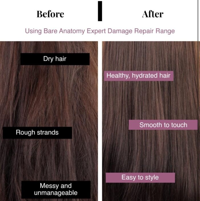 Bare Anatomy Ultra Smoothing Shampoo for Dry and Frizzy Hair | Restores Smoothing & Texture by 37% | -250ml - Image 2
