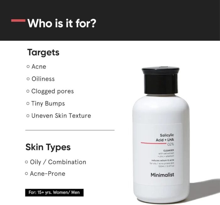 minimalist Salicylic Acid + LHA 2% Cleanser - Image 2