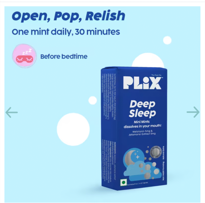 Plix Deep Sleep Mini mints for relaxation -30 tablets - Image 2