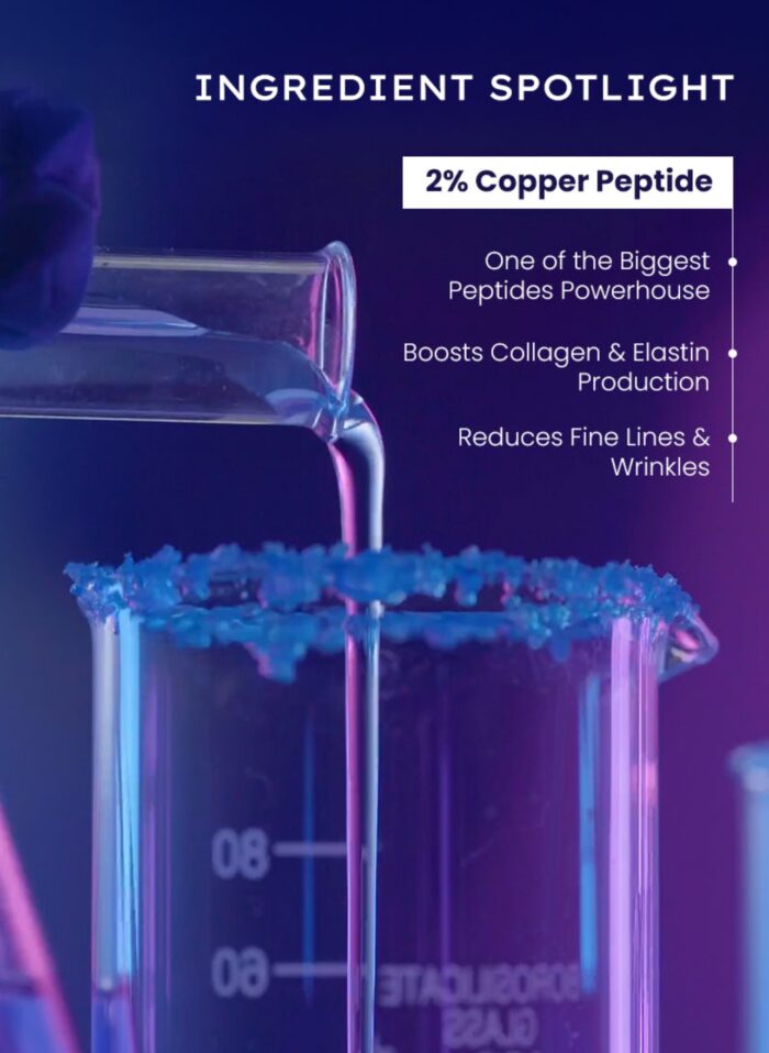 Hyphen 10% Power Peptide & 2% Copper Peptide Serum| Advanced Anti-Aging Formula | Reduces Fine Lines & Wrinkles | Glowing Skin | Face Serum For Men & Women | All Skin Types - 30ml - Image 4