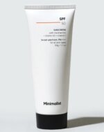 Minimalist Cream Sunscreen SPF 50 Lightweight With Multi-Vitamins, No White Cast, Broad Spectrum PA ++++ Acne Safe For Unisex, 50g