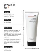 Minimalist Cream Sunscreen SPF 50 Lightweight With Multi-Vitamins, No White Cast, Broad Spectrum PA ++++ Acne Safe For Unisex, 50g - Image 3