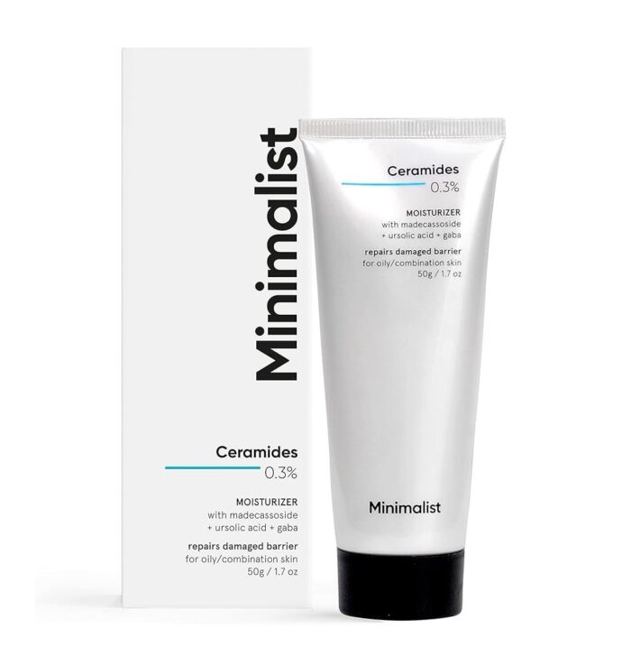 Minimalist 0.3% Ceramide Face Moisturizer For Barrier Repair & Deep Moisturization | Daily Repairing Face Moisturizing Cream | For Oily - Combination Skin | 50g - Image 3