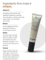 Vitamin K + Retinal 01% Eye Cream for Dark Circles, Puffiness & Fine Lines
A lightweight under-eye cream swiftly combats dark circles, puffiness, and fine lines with a quick-absorbing, non-tacky formula. - Image 3