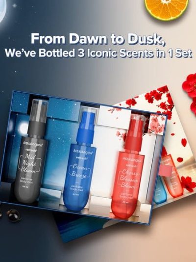 Aqualogica Refresh+ Mist Me Not Set of 3 Perfume Body Mist