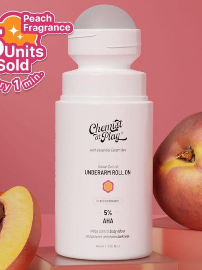 Chemist at Play UnderArm Roll-On | Peach Fragrance
