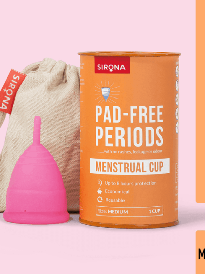 Sirona Reusable Menstrual Cup with Pouch - Medium (1N)