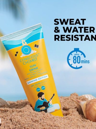 Conscious Chemist Sun Drink Unwind Edition Ceramide Sunscreen |SPF 50PA++++| 50gms