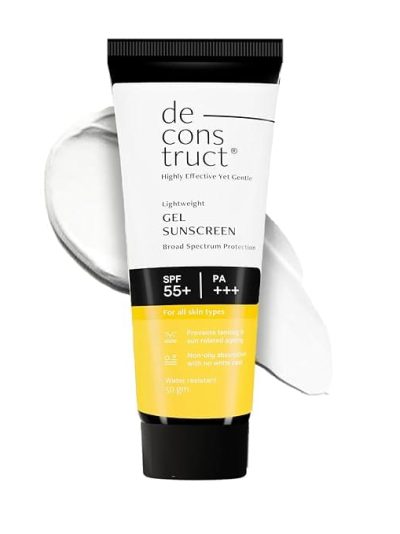 Deconstruct Gel Sunscreen for Oily skin SPF 50 PA++++ |100% Photostable Sunscreen | |For oily, combination, normal skin |50g