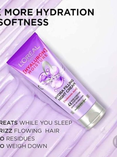L'Oreal Paris Hyaluron Moisture Hydra Filling Leave-in Night Cream-180ml
