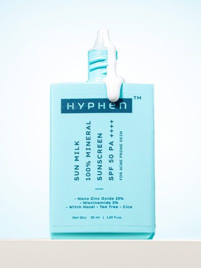 Hyphen Sun milk 100% mineral sunscreen 50ml || spf 50 pa++++
