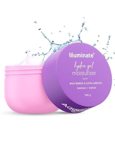Aqualogica Illuminate + Hydra Gel Moisturizer with Wild Berriesfor Luminous Skin (200g)
