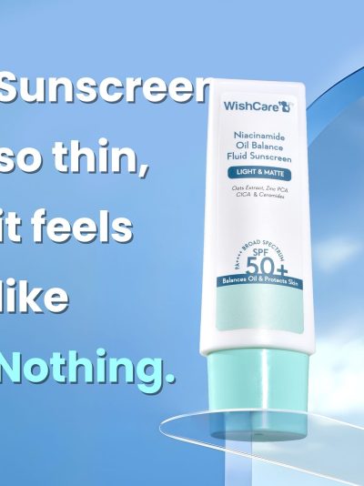 WishCare 5% Niacinamide Oil Balance Fluid Sunscreen | SPF50 PA++++