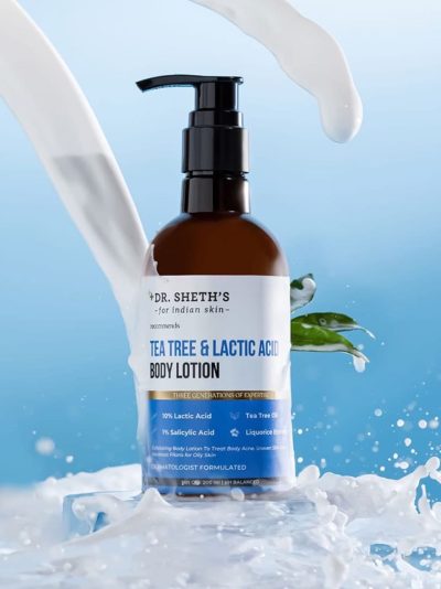 Dr Sheth Tea Tree & Lactic Acid Body Lotion - 200ml