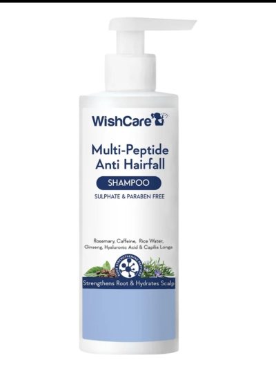 WishCare Multi-Peptide Anti Hairfall Shampoo | With Rosemary 250ml