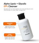 Minimalist 7% ALA + Glycolic Brightening Face Wash – Gentle Exfoliating Cleanser for Glowing Skin & Oil Control, Sulphate Free (100ml)